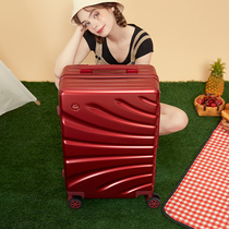 100 Gia Stars Red Suitcase Wedding Escort Wedding Box Wedding With Travel Draw Bar Box Password Box Bride Dowry Case