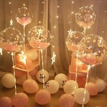 Bobo ball table floating Wedding birthday decoration decoration supplies Celebration party props Balloon column set