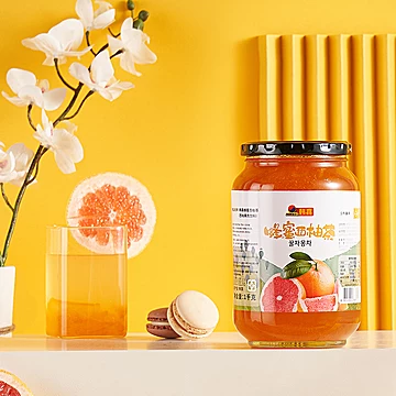 【韩国进口】蜂蜜西柚水果茶2斤罐装[40元优惠券]-寻折猪
