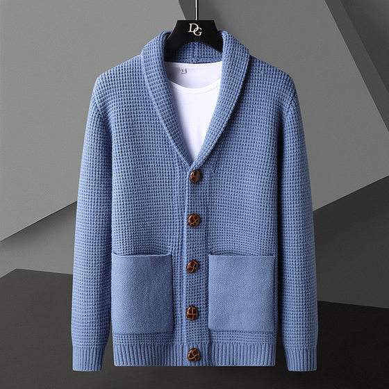 Korean version of lapel cardigan thick youth fashion slim sweater men's buttons autumn and winter cross-border knitted sweater
Korean version of lapel cardigan thick youth fashion slim sweater men's buttons autumn and winter cross-border knitted sweater