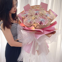 Rich Flowers Bouquet Material Shake The Same Handmade Homemade Wrapping Paper Material Bag Creative 7 New Years Eve Gift