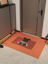 Tide brand leather entrance door floor mat entrance door mat home non-slip foot mat PVC can be scrubbed no-wash cut carpet