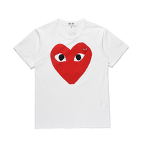 PLAY COMME des GARCONS Chuo Pau Ling CDG Caring short sleeve T-shirt male and female lovers of pure cotton damp