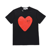 PLAY COMME des GARCONS Chuo Pau Ling short sleeve T-shirt male and female couples CDG round collar printed loving