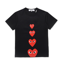 PLAY COMME des GARCONS Chuo Pau Ling CDG Chauer Loving Half Sleeve T-shirt Male and female short sleeves