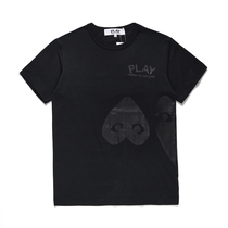 PLAY COMME des GARCONS Chuo Pau Ling CDG Black Caring T-shirt for men and women with short sleeve summer