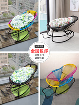 Rocking chair for rest at noon for pregnant women light luxury adults outdoor nail chair backrest sofa chair backrest sofa chair color