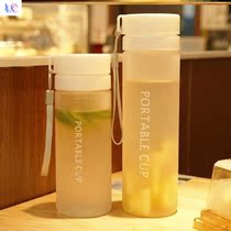 Water cup tea water separation plastic straight body cup straight body cup environmental protection Korean junior high school flower tea plastic pot tea filter tea