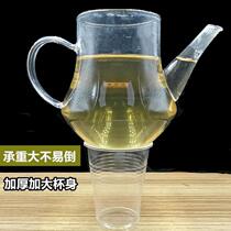 Disposable cup small 50ml plastic cup thickened 1000 transparent cup household commercial mouth Cup Aviation