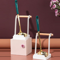 Kitchen Countertop Seated Style Pan Lid Rack Pan Shovel Scoop Spoon Chopsticks Containing Rack Shelving Bracket Totheon