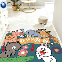 Home doormat cartoon floor mat door entrance kitchen floor mat can be cut carpet into the door net red household customization