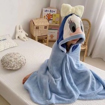 Bath towels for children children household absorbent large cartoons can wear hooded boys and girls to increase