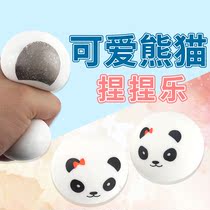 Creative soft plastic toy new decompression soft cute cartoon panda pinch music flour ball to vent student decompression ball