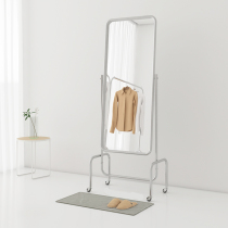 Mirror Full Body Floor Mirror Removable Home Bedroom Nets Red Ins Wind Living Room Solid Light Lavish Fitting Dressed Glasses