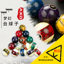 Taiwan Dream Billiards Flower Style American Nine Balls Chinese Black Eight Billiards Standard Table Tennis Ball Subwater Crystal Ball Subresin