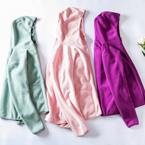 Autumn and winter velvet two-sided cardigan fleece hooded women double-sided velvet warm coat coral velvet coat tide