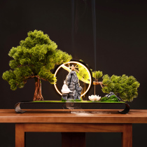 Chinese Creative Reverse Barkling Oven Office Living Room Lights Lighting Hampen Honey Tea Channel Zen Shape Household