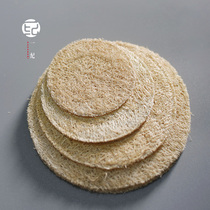 Japanese-style heat-insulating loofah Cup cushion pot mat dry foam tea mat pot bearing natural rattan teapot tokung fu tea accessories