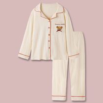 Clothes worn after bathing suit men and women good looking lovers pyjamas pyjamas universal pure cotton long sleeves long pants suit delicately