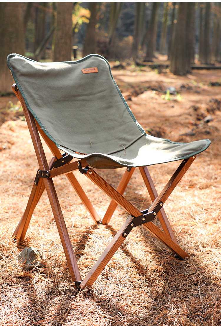 便携式户外折叠椅实木露营休闲沙滩躺椅轻便导演小椅子