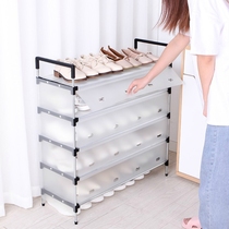 Small shoe shelf simple doorway anti-dust shoe cabinet Home floor Outdoor Outdoor Aisle on the door of the door