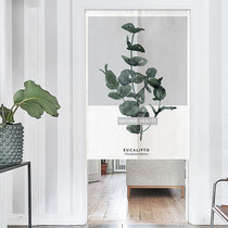 Literary hipster fabric door curtain cotton linen bedroom partition curtain decoration half curtain curtain curtain kitchen curtain