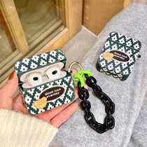 Magiger small Bear airpods3 protective shell 2 silica gel cute application Apple Bluetooth headphone pro protective sleeves small crowdsourced