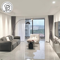 Three thousand gold curtains 2021 modern simple light luxury living room high precision new silk cotton shading bedroom custom