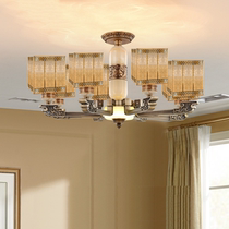 American all-bronze chandelier European-style creative living room bedroom light Nordic villa atmosphere lavish dining room lamp