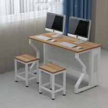 School computer room microcomputer room Computer desk Driving school desktop desk Teacher training room Tutoring class table and chair Double class seat