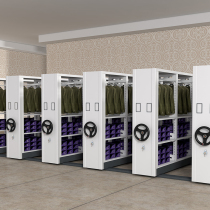 Dense cabinet hanging clothes dense rack Hand-cranked mobile storage rack Supermarket shopping mall display rack large-capacity storage rack