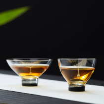 Personal glass teacup Mens heat-resistant small teacup Portable small tea cup Single cup Starry sky cup Xinyu Handmade