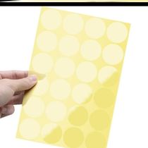 Sticker Small Size ins Simple High Color Value Transparent Round Seal Sticker Student Hand Account Invisible Waterproof Label Sticker