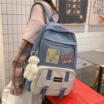 ins school bag female Korean version 2020 wild high school college students backpack Forest department small fresh middle school students shoulder bag tide