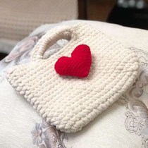 Hook Textured Hair Circles Material Bag Creative Handmade Dime Stitch Student Mobile Phone Skew Satchel Homemade Send Girlfriend Gift