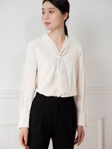 Chiffon shirt long sleeve new foreign style 2021 coat female design sense niche light mature shirt autumn high-end shirt