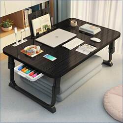 .Bed desk folding small table liftable lazy table student study table bay window bedroom floor sitting dormitory god