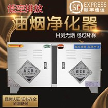 Commercial oil fume purifier low altitude 6000 air volume Kitchen restaurant dining double door smoke machine environmental protection restaurant deodorization