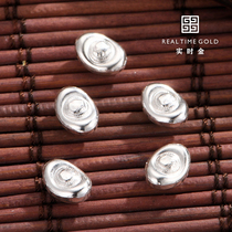 Real Time Gold Jewelry Solid Silver Jewelry Sterling Silver Wealth Seed Gift 999 Foot Silver Melon Seed Investment Collection Silver