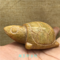 Antique jade collection Xiuyu high ancient jade pieces jade pieces Jade antique old pendant pendant old object God turtle ornaments