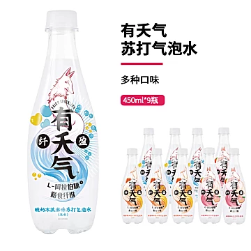 有夭气多口味苏打气泡水450ml*9瓶[40元优惠券]-寻折猪