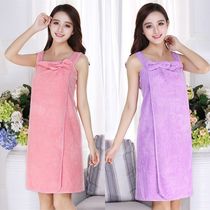 90-200kg can be worn soft thick bath skirt womens bath towel bathrobe adult nightgown than cotton super absorbent