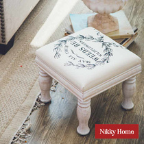 You can living-style retro small wooden benches Home Nordic fields Garden Wind Living room Bedrooms into the family Hyun Guan Swap for the Mind of the Shoe