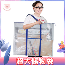 B1B2A3A2A1 Picture book poster teacher transparent storage zipper portable extra large capacity teaching aid document tote bag