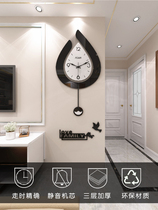 Nordic water drop wall clock living room home fashion creative wall clock modern simple fashion mute Net red clock