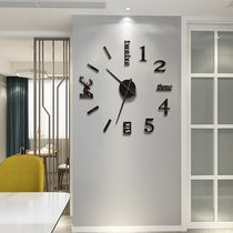 Punch-Free Watch Watch Net red living room home wall clock modern simple fashion clock Nordic creative watch wall decoration