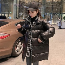 Mid-length down cotton clothes womens 2020 winter new Korean loose thickened bread clothes quilted jacket cotton coat jacket