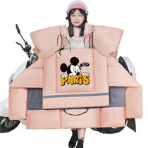 Electric car wind shield by winter gush thickened anti-chill windproof hood waterproof double-sided tramway electric bottle car parent-child pasture