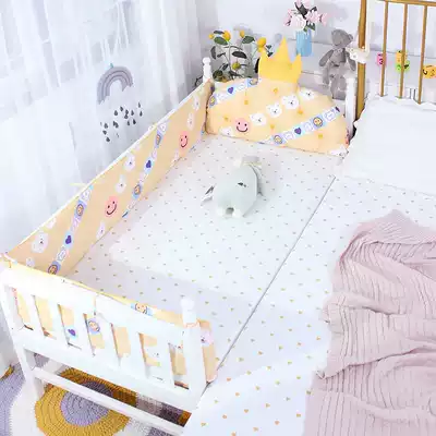 Baby bed bed circumference ins wind anti-collision Children's guardrail anti-fall summer bed product kit Fence soft bag Baby products