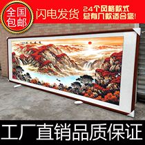 Chinese painting landscape painting lucky strike head living room decoration fortune feng shui office hanging calligraphy and painting with frame background wall mural